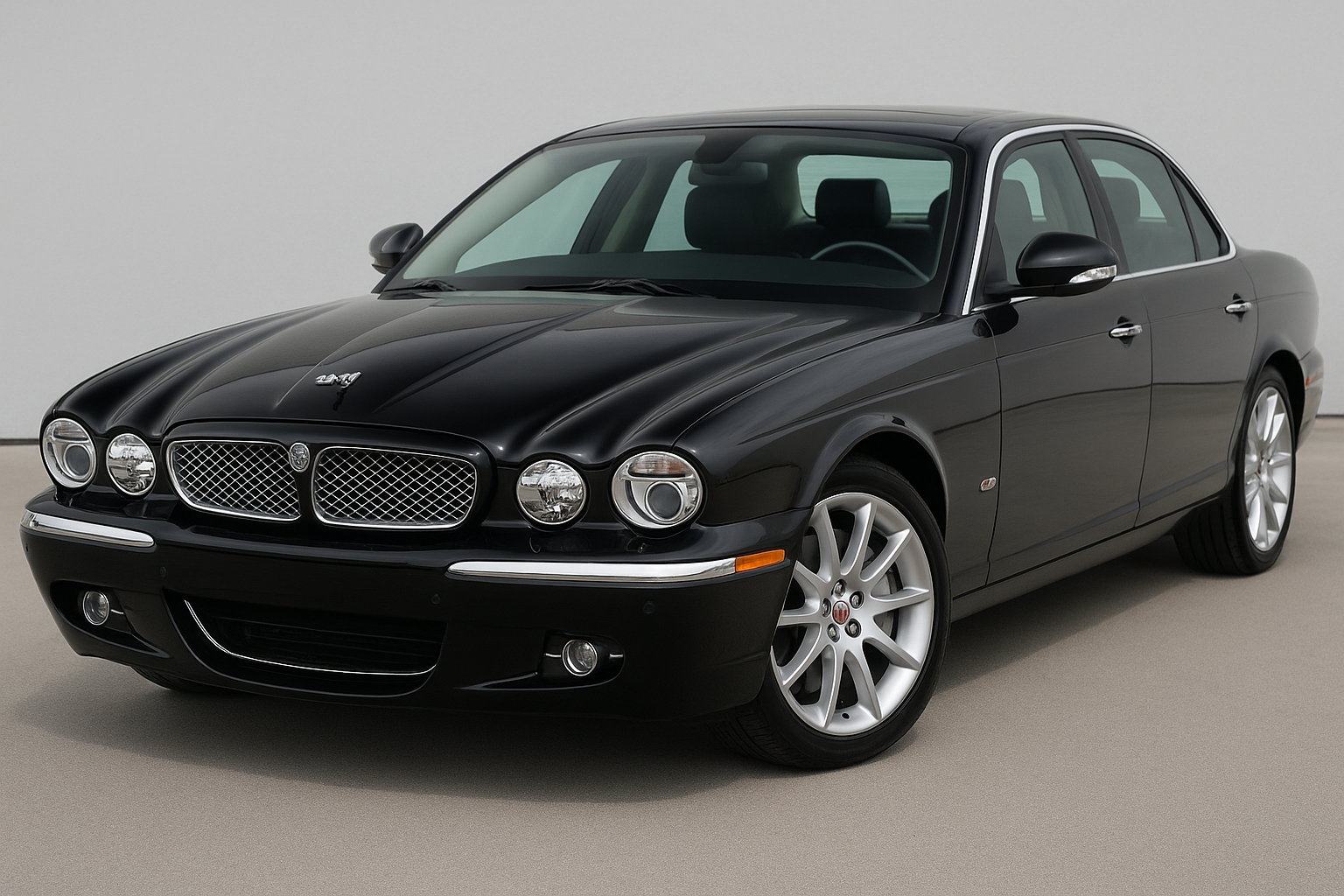 Tailored velour car mats for Jaguar XJ X358 2007-2009